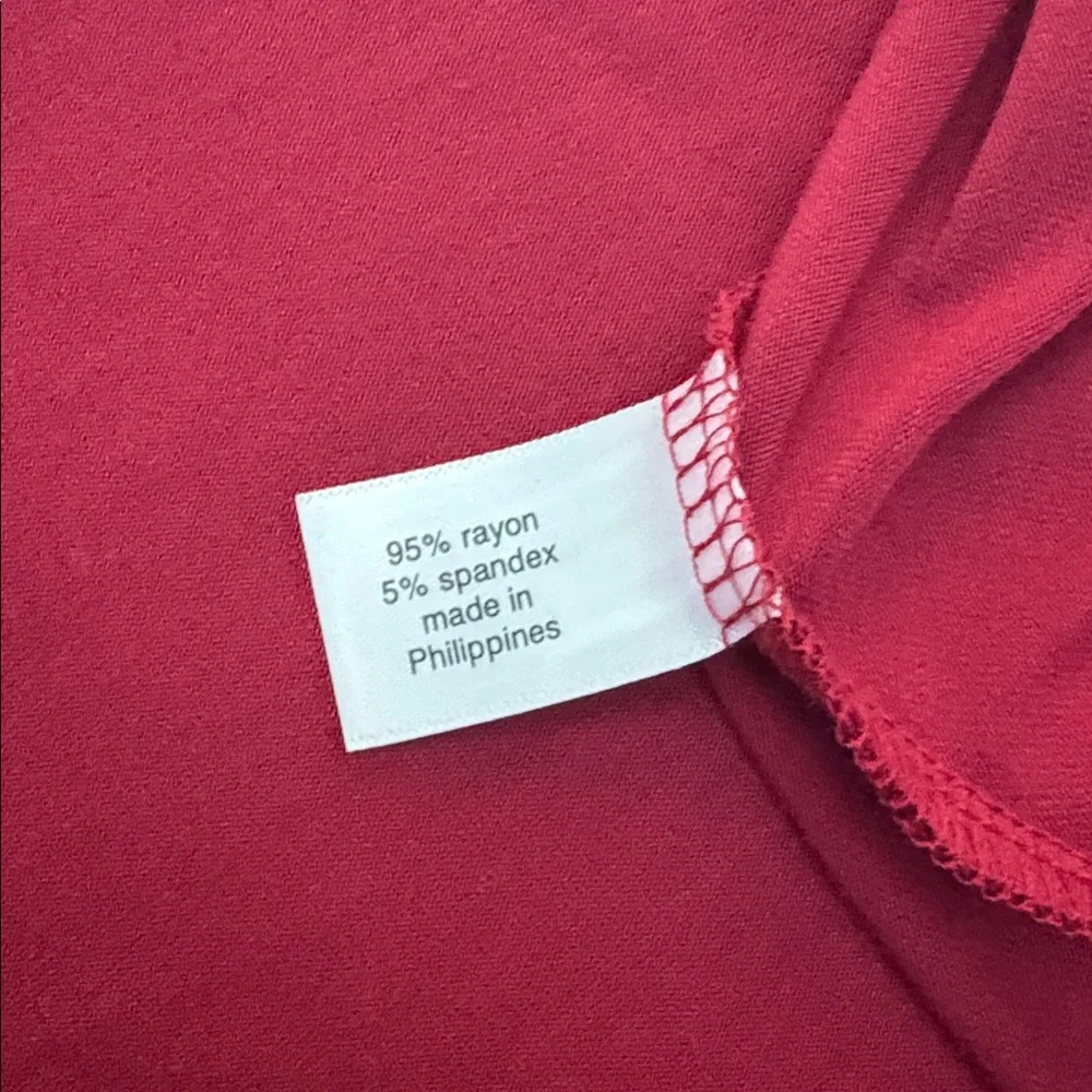 Lane Bryant Red Short Sleeve Swing Top - Picture 5 of 5